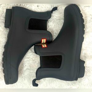 Hunter Original Chelsea Matte Ankle Rain Boots Women’s 11 Black EU 43 UK 9